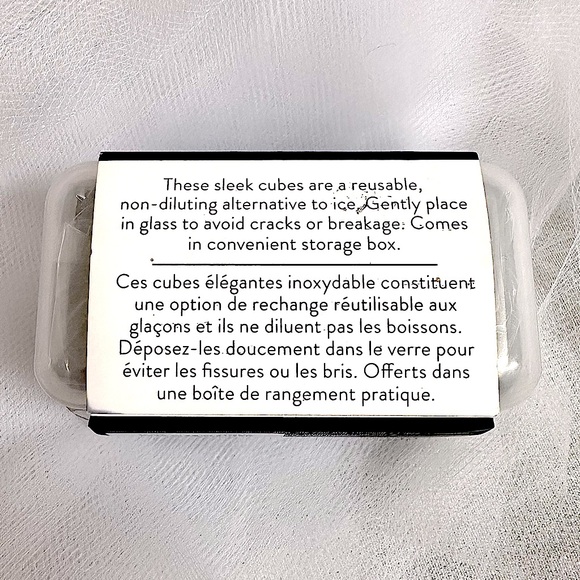 COPY - WILLIAMS SONOMA ✨NWT✨ Stainless Steel Whiskey Ice Cubes; set of 2 - Picture 4 of 5